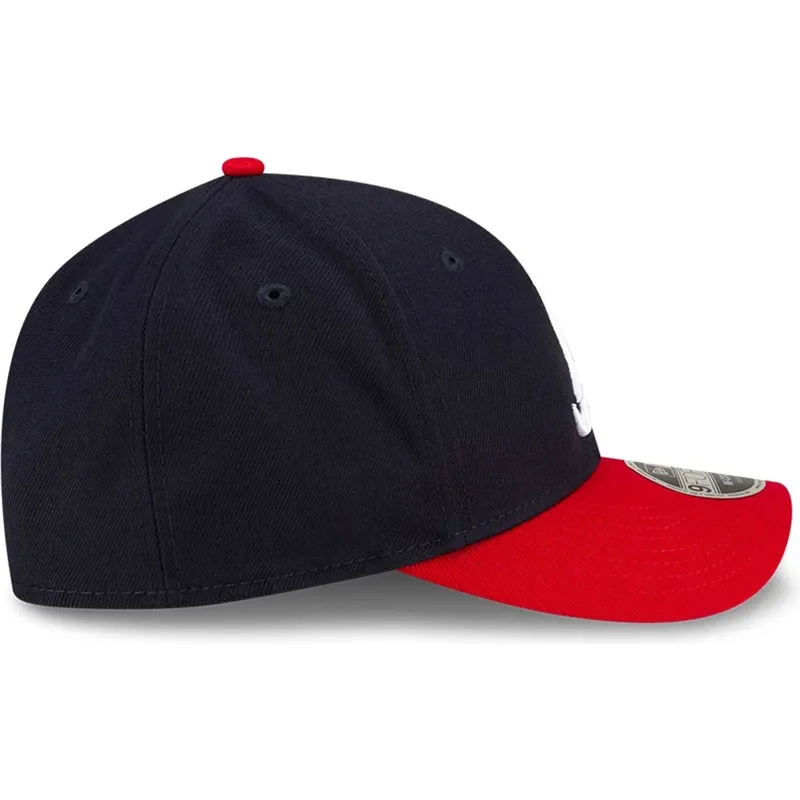 marinebla-og-rod-buet-kasket-snapback-9forty-m-crown-player-replica-fra-atlanta-braves-mlb-fra-new-era