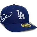 bla-buet-kasket-justerbar-59fifty-low-profile-precurved-est-script-fra-los-angeles-dodgers-mlb-fra-new-era