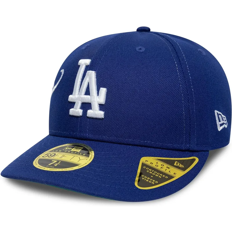 bla-buet-kasket-justerbar-59fifty-low-profile-precurved-est-script-fra-los-angeles-dodgers-mlb-fra-new-era