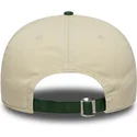 buet-beige-og-gron-justerbar-kasket-19twenty-washed-graphic-fra-new-york-yankees-mlb-fra-new-era
