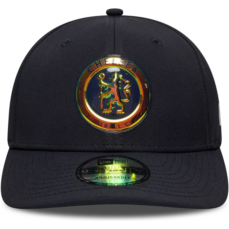 marinebla-buet-kasket-snapback-9seventy-stretch-snap-iridescent-fra-chelsea-football-club-premier-league-fra-new-era