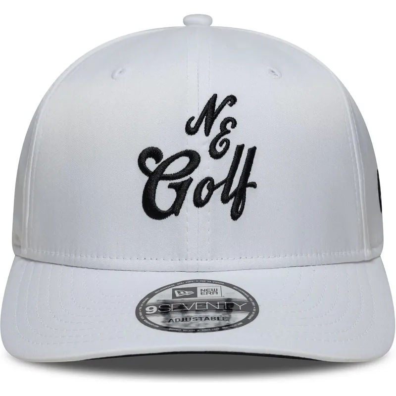 hvid-buet-kasket-snapback-9seventy-stretch-snap-technical-golf-fra-new-era