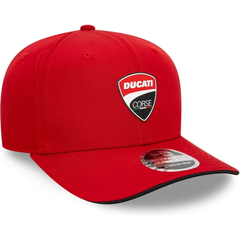rod-kurvet-snapback-kasket-9seventy-stretch-snap-core-fra-ducati-motor-motogp-fra-new-era