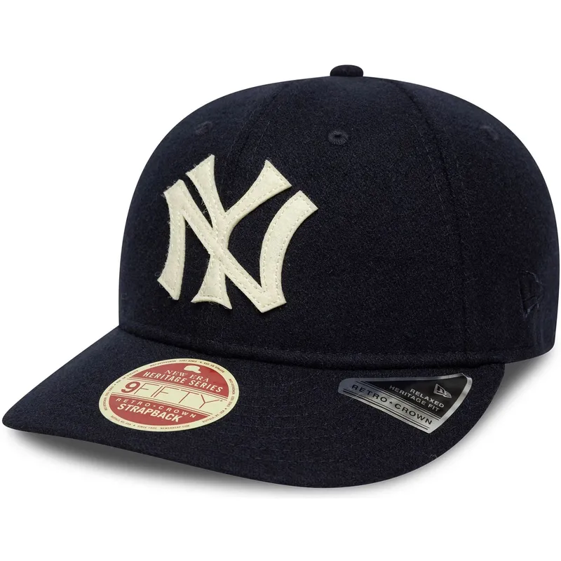 justerbar-marinebla-buet-kasket-9fifty-retro-crown-heritage-series-fra-new-york-yankees-mlb-fra-new-era