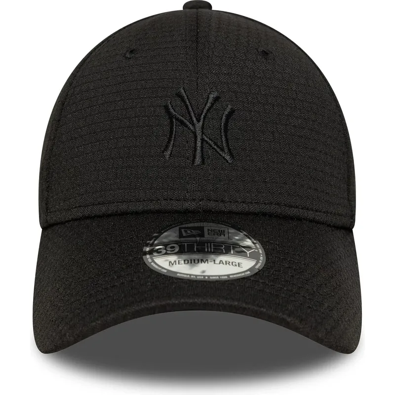 sort-buet-kasket-med-justerbar-pasform-og-sort-logo-39thirty-stretch-mesh-fra-new-york-yankees-mlb-fra-new-era