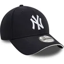 justerbar-marinebla-buet-kasket-9forty-microfibre-fra-new-york-yankees-mlb-fra-new-era