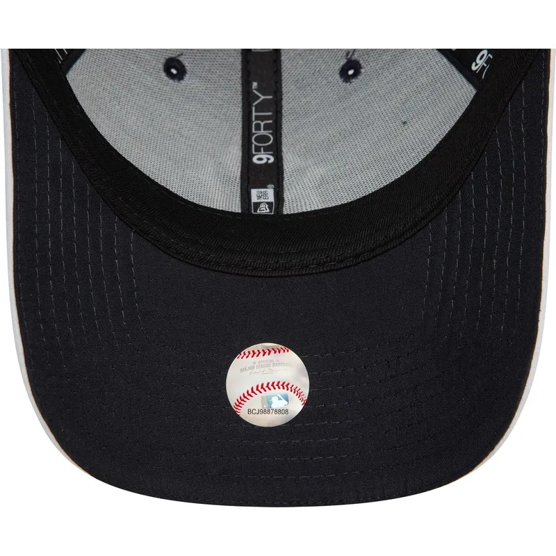 justerbar-marinebla-buet-kasket-9forty-microfibre-fra-new-york-yankees-mlb-fra-new-era