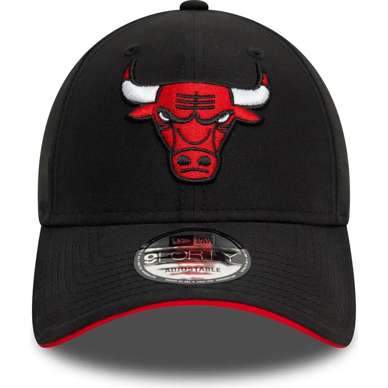sort-justerbar-kurvet-kasket-9forty-microfibre-fra-chicago-bulls-nba-fra-new-era