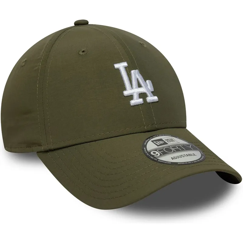 gron-justerbar-kurvet-kasket-9forty-recycled-midi-fra-los-angeles-dodgers-mlb-fra-new-era