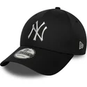 sort-buet-snapback-kasket-9forty-metallic-fra-new-york-yankees-mlb-fra-new-era