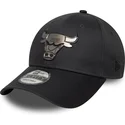 gorra-curva-gris-snapback-9forty-metallic-de-chicago-bulls-nba-de-new-era