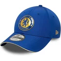 justerbar-bla-kurvet-kasket-9forty-retro-fra-chelsea-football-club-premier-league-fra-new-era