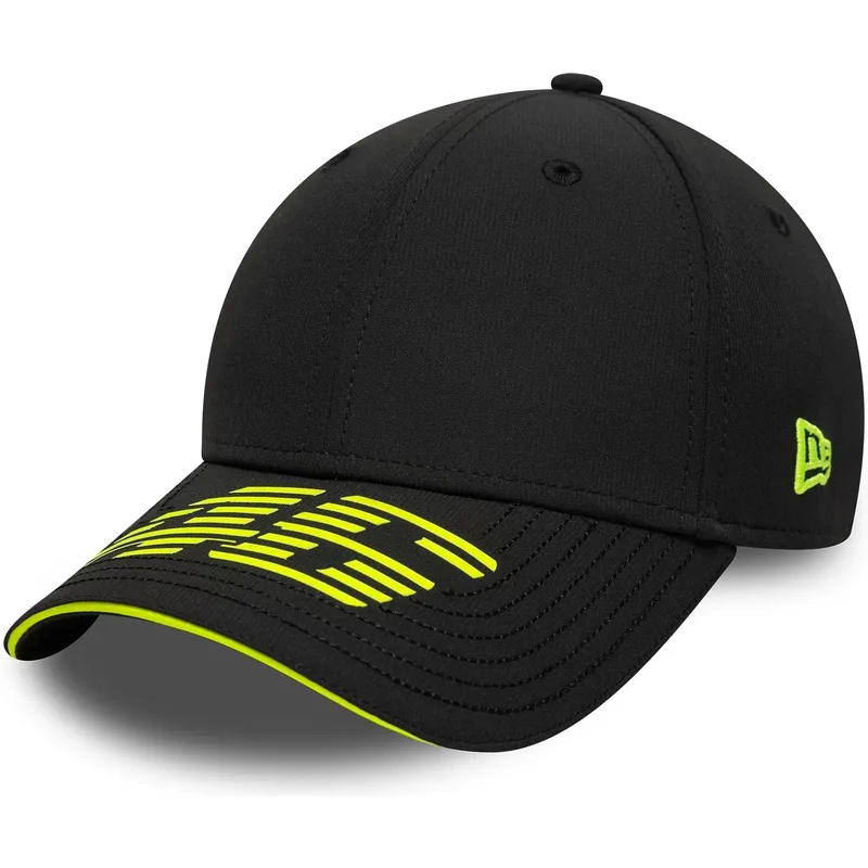 sort-justerbar-curved-kasket-9forty-recycled-stripe-fra-valentino-rossi-vr46-motogp-fra-new-era
