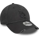 gra-justerbar-curved-kasket-med-grat-logo-9forty-wash-distress-fra-los-angeles-dodgers-mlb-fra-new-era