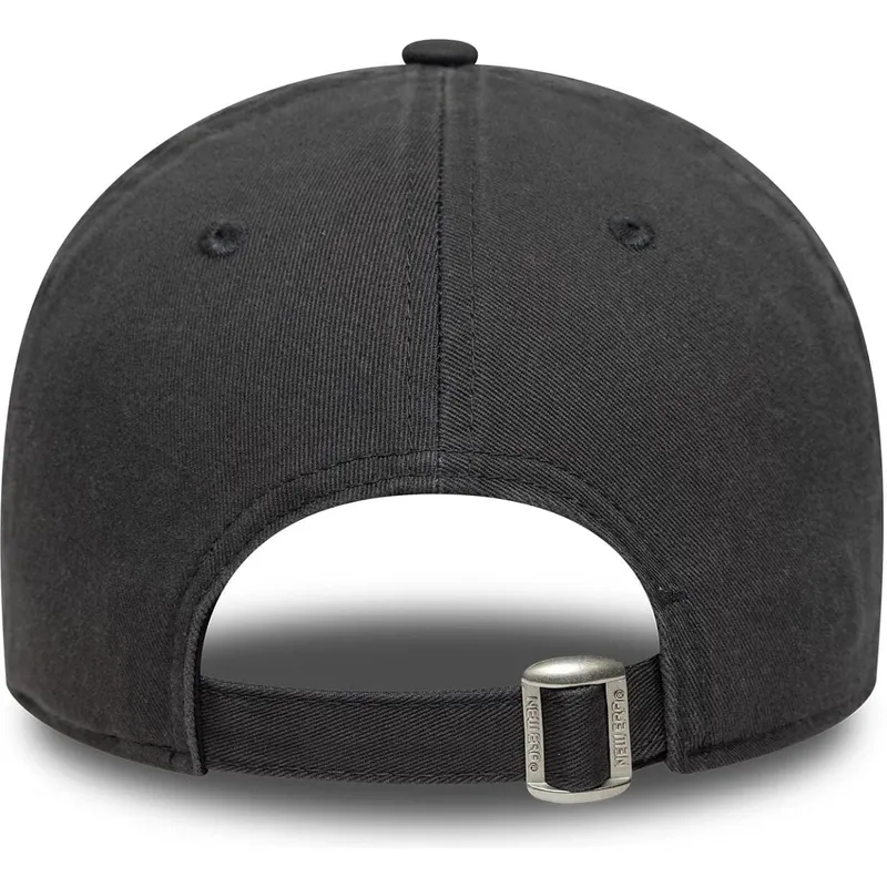 gra-justerbar-curved-kasket-med-grat-logo-9forty-wash-distress-fra-los-angeles-dodgers-mlb-fra-new-era