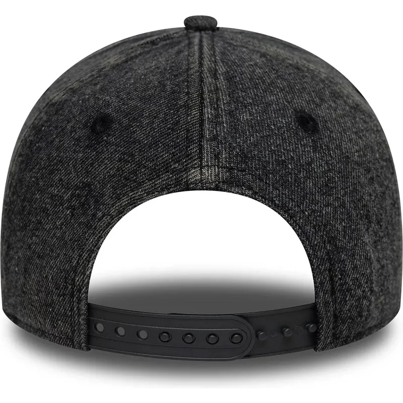 gorra-curva-negra-snapback-9forty-e-frame-denim-de-los-angeles-dodgers-mlb-de-new-era