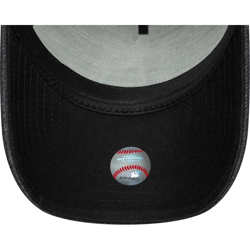 sort-buet-snapback-kasket-9forty-e-frame-denim-fra-los-angeles-dodgers-mlb-fra-new-era