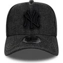 sort-buet-snapback-kasket-9forty-e-frame-denim-fra-new-york-yankees-mlb-fra-new-era