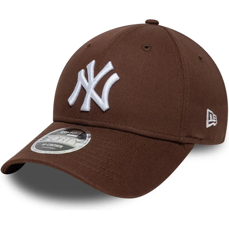 brun-buet-snapback-kasket-9forty-m-crown-fra-new-york-yankees-mlb-fra-new-era