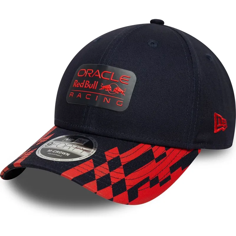 gorra-curva-azul-marino-y-roja-snapback-9forty-m-crown-visor-print-de-red-bull-racing-formula-1-de-new-era