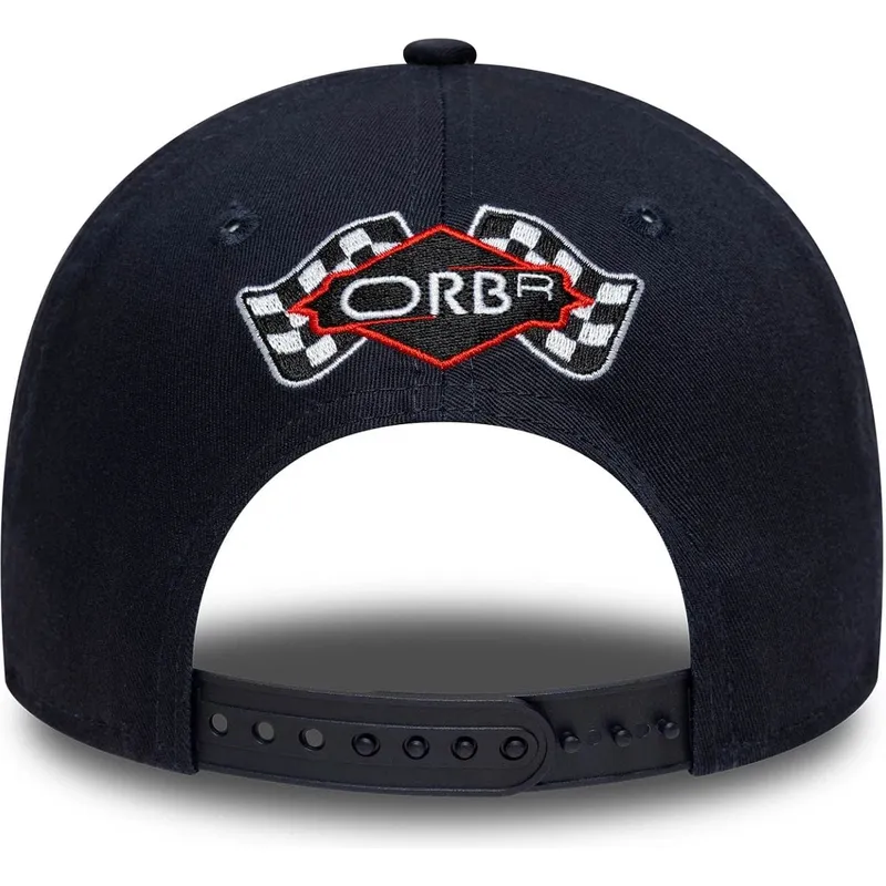 marinebla-og-rod-buet-kasket-snapback-9forty-m-crown-visor-print-fra-red-bull-racing-formula-1-fra-new-era