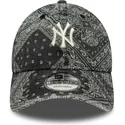 sort-justerbar-buet-kasket-9twenty-washed-paisley-fra-new-york-yankees-mlb-fra-new-era