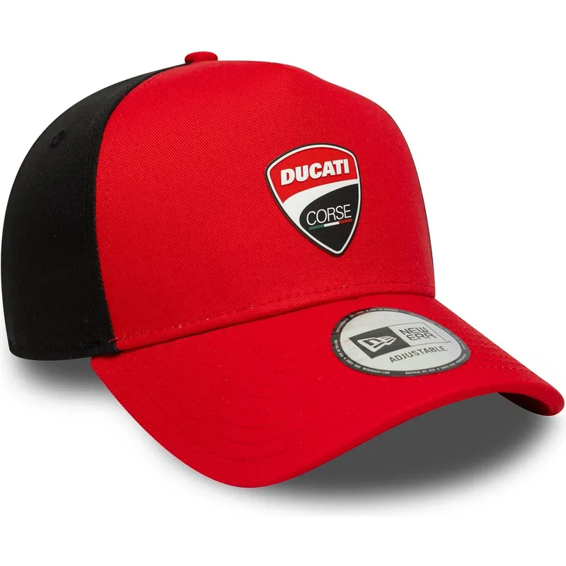 rod-kurvet-snapback-kasket-9forty-e-frame-fra-ducati-motor-motogp-fra-new-era