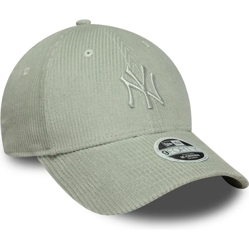 gorra-curva-verde-claro-ajustable-con-logo-verde-para-mujer-9forty-m-crown-pastel-cord-de-new-york-yankees-mlb-de-new-era