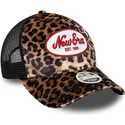 leopard-trucker-kasket-til-kvinder-9forty-a-frame-m-crown-fra-new-era