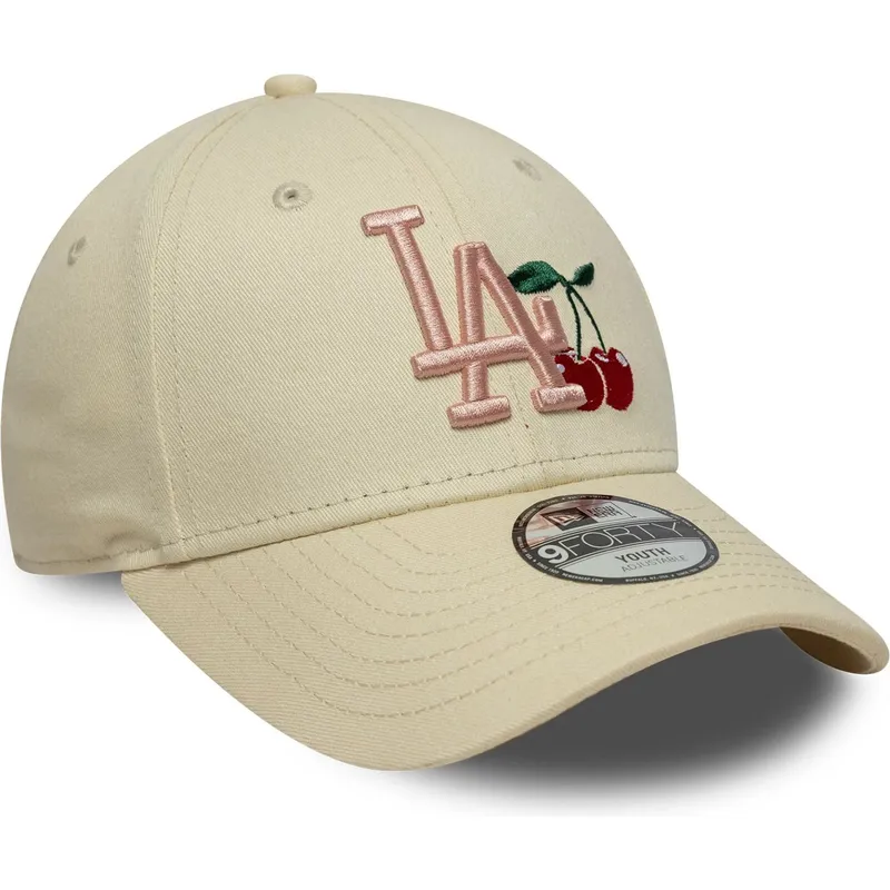 gorra-curva-beige-ajustable-para-nino-9forty-fruit-icon-de-new-york-yankees-mlb-de-new-era