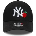 sort-justerbar-buet-kasket-til-born-9forty-fruit-icon-fra-new-york-yankees-mlb-fra-new-era
