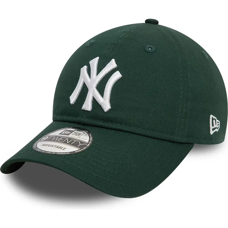 morkegron-justerbar-curved-kasket-9twenty-league-essential-fra-new-york-yankees-mlb-fra-new-era