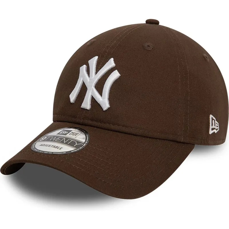 brun-justerbar-buet-kasket-9twenty-league-essential-fra-new-york-yankees-mlb-fra-new-era
