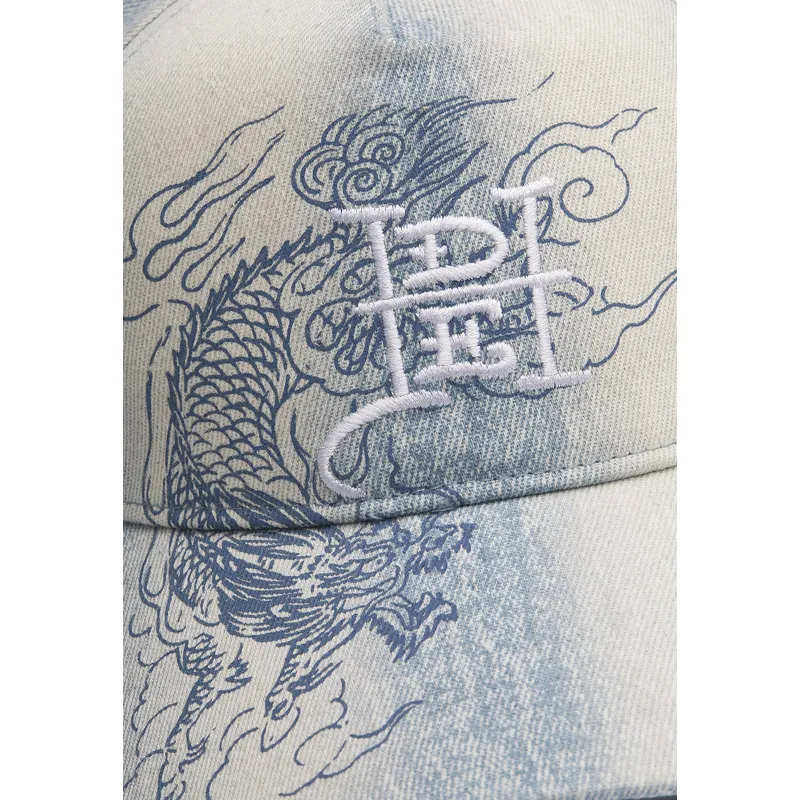 justerbar-bla-buet-kasket-crawling-dragon-washed-denim-fra-ed-hardy