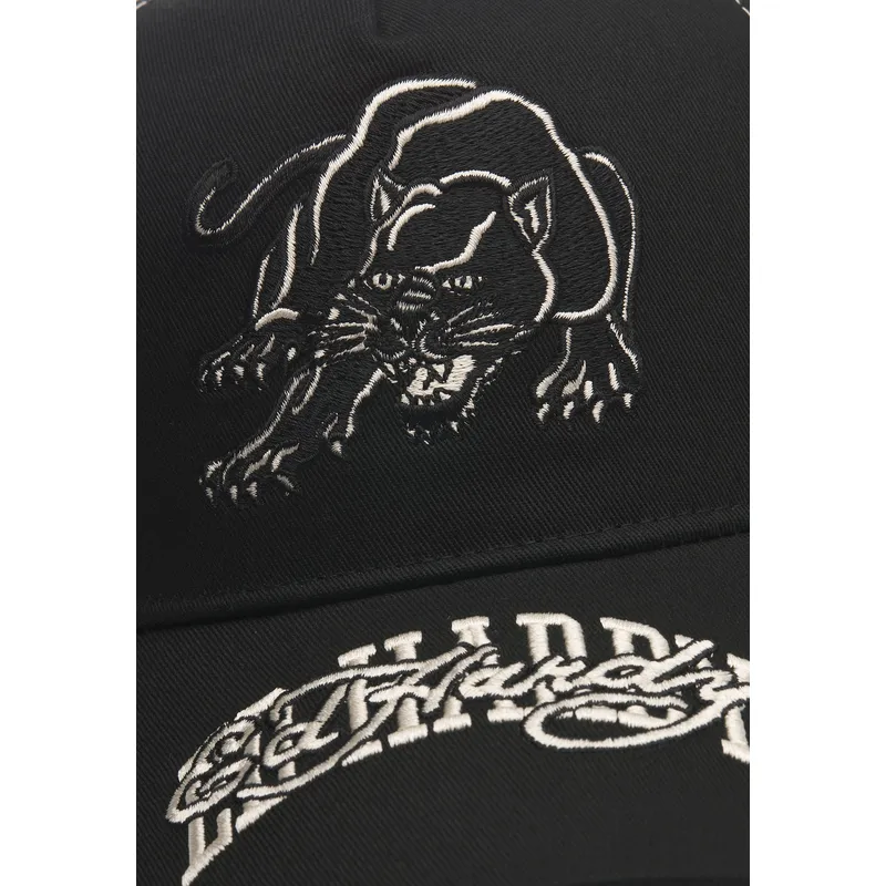 sort-trucker-kasket-contrast-stitch-panther-graphic-fra-ed-hardy