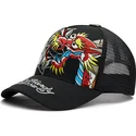trucker-kasket-sort-dragon-and-roses-graphic-fra-ed-hardy