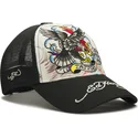 hvid-og-sort-trucker-kasket-tattoo-eagle-graphic-fra-ed-hardy