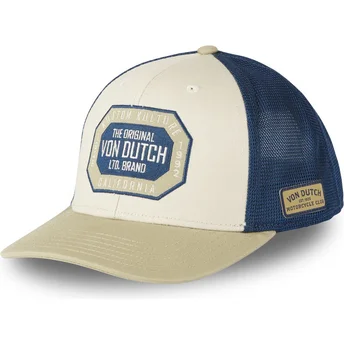 Beige og blå trucker-kasket SEM10 fra Von Dutch
