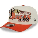 buet-beige-og-orange-snapback-kasket-9fifty-a-frame-classic-fra-anaheim-ducks-nhl-fra-new-era