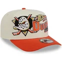 gorra-curva-beige-y-naranja-snapback-9fifty-a-frame-classic-de-anaheim-ducks-nhl-de-new-era