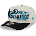 beige-og-sort-buet-kasket-snapback-9fifty-a-frame-classic-fra-san-jose-sharks-nhl-fra-new-era