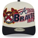 beige-og-sort-buet-kasket-snapback-9fifty-a-frame-classic-fra-atlanta-braves-mlb-fra-new-era