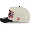 buet-beige-og-sort-snapback-kasket-9fifty-a-frame-classic-fra-boston-red-sox-mlb-fra-new-era