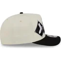 buet-beige-og-sort-snapback-kasket-9fifty-a-frame-classic-fra-chicago-white-sox-mlb-fra-new-era