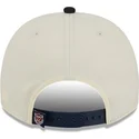 buet-kasket-beige-og-marinebla-snapback-9fifty-a-frame-classic-fra-detroit-tigers-mlb-fra-new-era