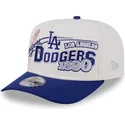 buet-beige-og-bla-snapback-kasket-9fifty-a-frame-classic-fra-los-angeles-dodgers-mlb-fra-new-era