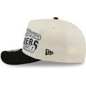 buet-beige-og-sort-snapback-kasket-9fifty-a-frame-classic-fra-las-vegas-raiders-nfl-fra-new-era