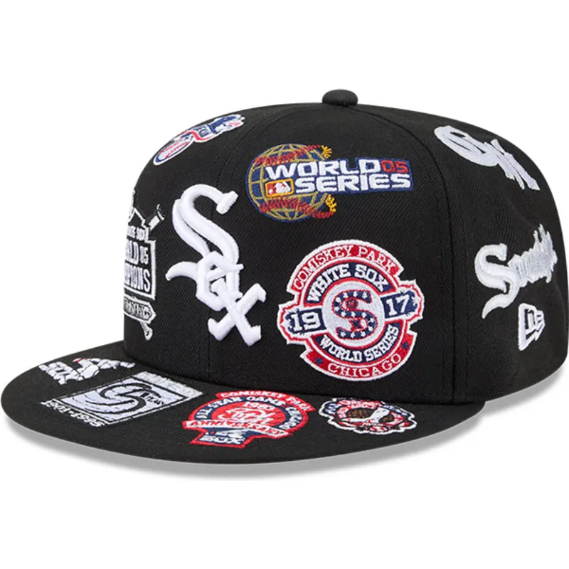 sort-fitted-59fifty-kasket-med-all-over-logos-fra-chicago-white-sox-mlb-fra-new-era