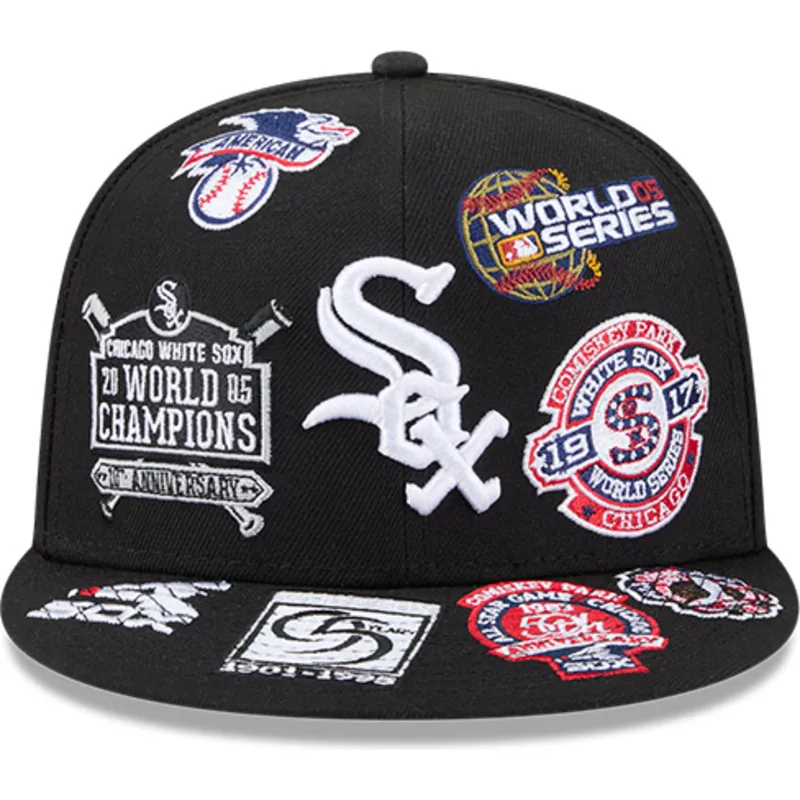 sort-fitted-59fifty-kasket-med-all-over-logos-fra-chicago-white-sox-mlb-fra-new-era