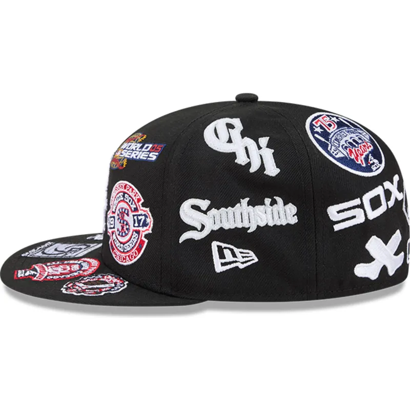 sort-fitted-59fifty-kasket-med-all-over-logos-fra-chicago-white-sox-mlb-fra-new-era